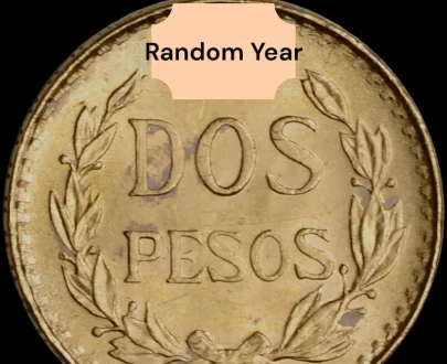 2 Pesos 22k (21.6k) Solid Gold Coin Random Year