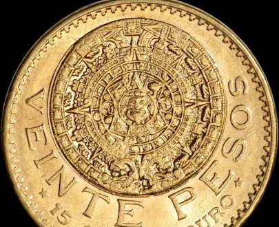 20 Pesos 22k (21.6k) Gold Coin Random Year