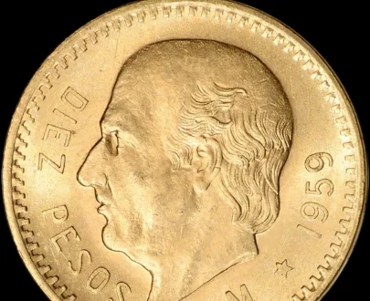 10 Pesos 22k (21.6k) Solid Gold Coin