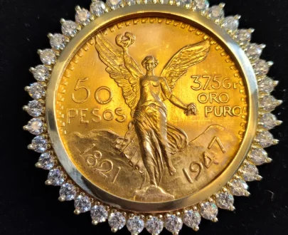 Centenario 22k (21.6k)1947 CZ Stone Style Bezel.