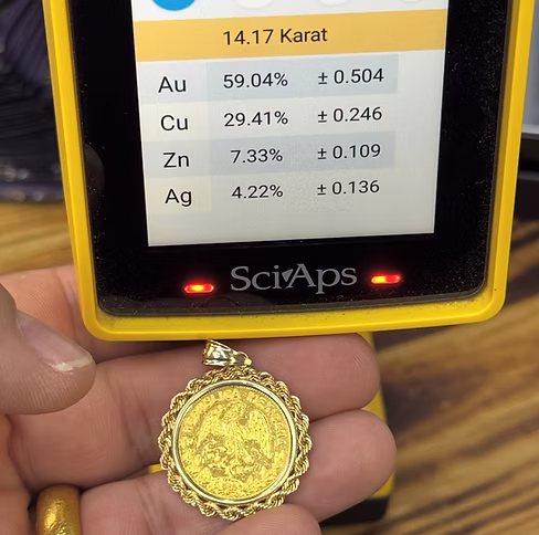🇲🇽 10 Pesos Hidalgo — 14K Gold Bezel - Image 4